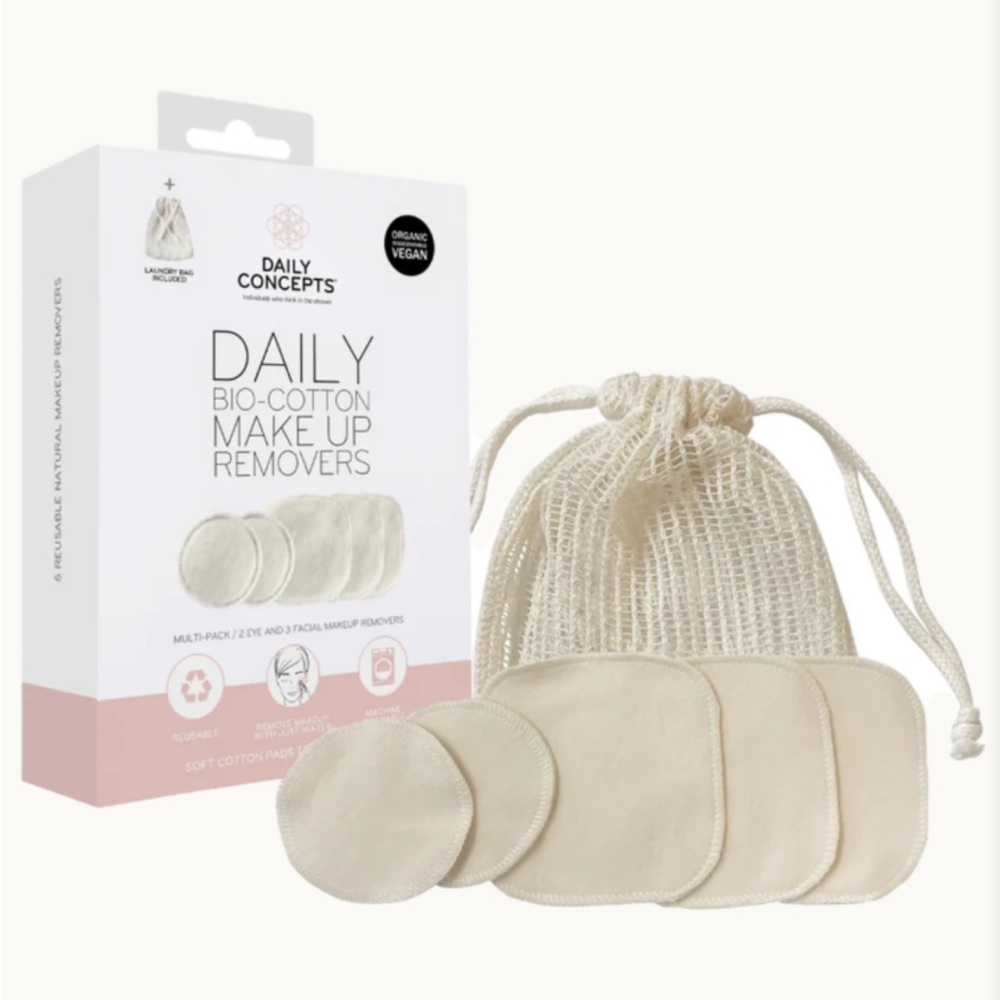 Daily Concepts Bio-Cotton Makeup Removers NIB